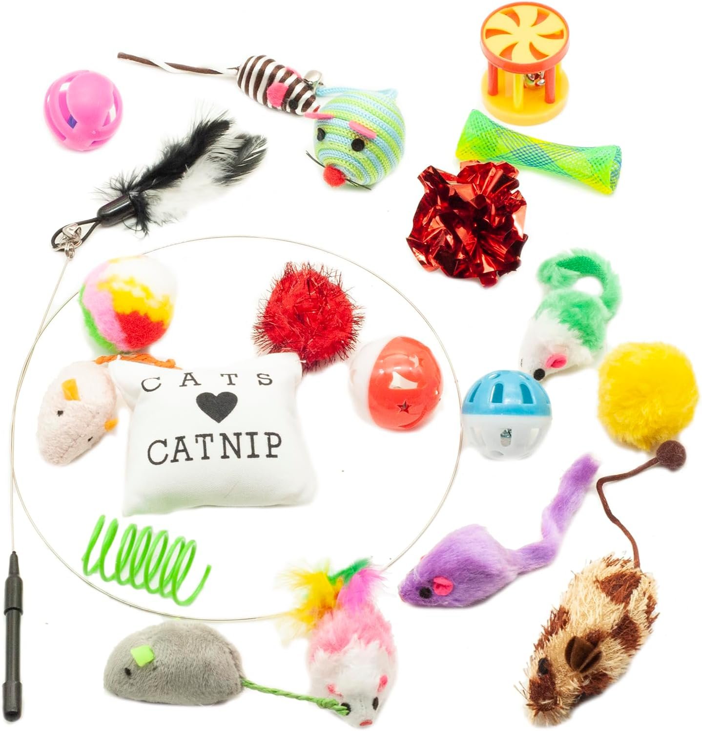 Fashion's Talk Cat Toys Variety Pack for Kitty 20 Pieces - Image 4
