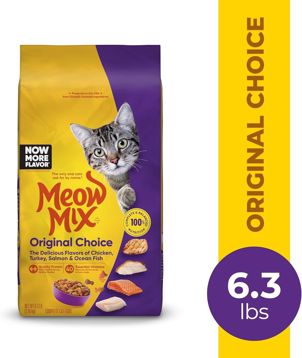 Meow Mix Original Choice Dry Cat Food, 6.3 Pound Bag - Image 3